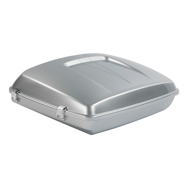 HR3 Brilliant Silver Pearl 5.5" Razor Style Touring Trunk Luggage For 14-24 Touring