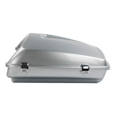 HR3 Brilliant Silver Pearl 5.5" Razor Style Touring Trunk Luggage For 14-24 Touring