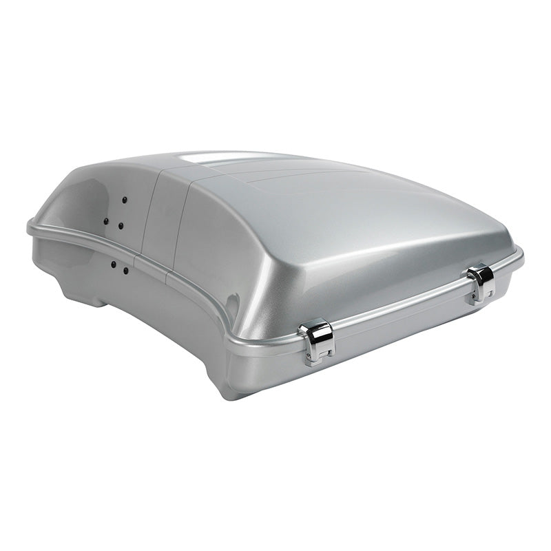 HR3 Brilliant Silver Pearl 5.5" Razor Style Touring Trunk Luggage For 14-24 Touring