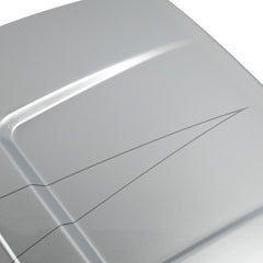 HR3 Brilliant Silver Pearl 5.5" Razor Style Touring Trunk Luggage For 14-24 Touring
