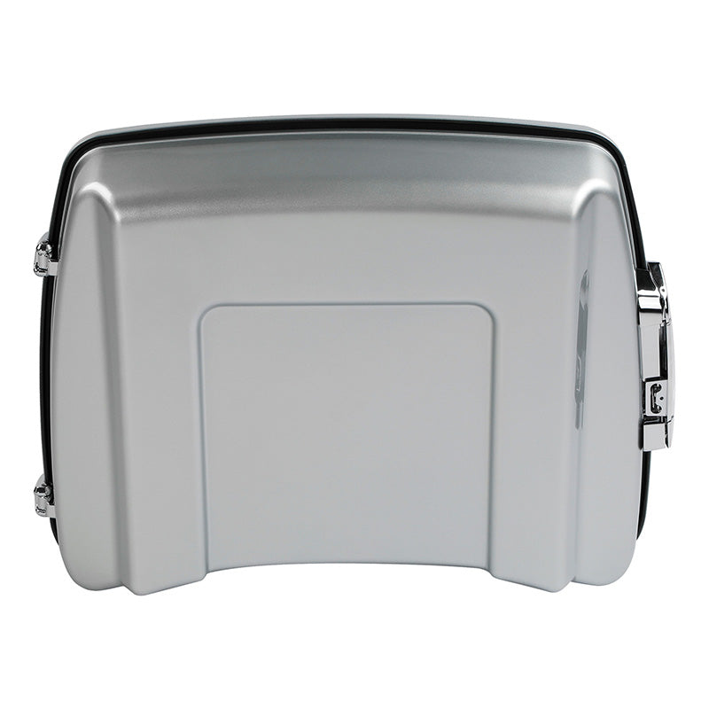 HR3 Brilliant Silver Pearl 5.5" Razor Style Touring Trunk Luggage For 14-24 Touring