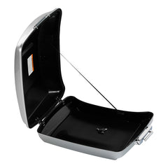 HR3 Brilliant Silver Pearl 5.5" Razor Style Touring Trunk Luggage For 14-24 Touring