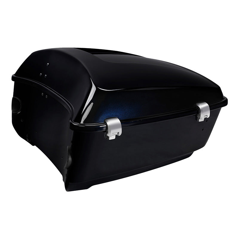 HR3 Midnight Blue King Size Touring Trunk Luggage with Speaker Cut Outs For 14-24 Harley Touring