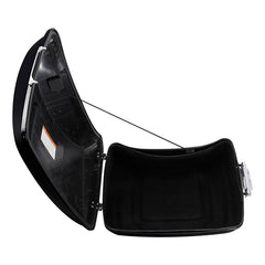 HR3 Midnight Blue King Size Touring Trunk Luggage with Speaker Cut Outs For 14-24 Harley Touring