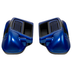 HR3 Candy Cobalt / Indigo Ink Vented Lower Fairing Kit For Harley Touring Models 2014-2023 (Fits water cooled models)