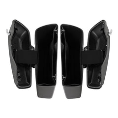 HR3 Charcoal Denim Hard Saddlebags (Regular) For 14-23 Harley Touring