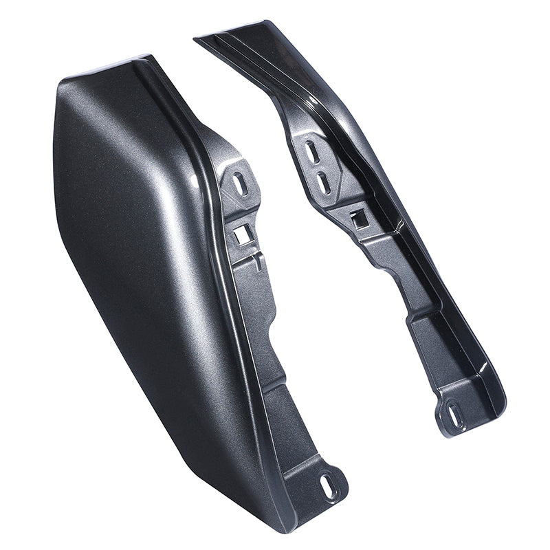 HR3 Gold / Black Geometric Shape Fade Mid Frame Air Heat Deflectors For Harley Touring and Trike Models 09-24