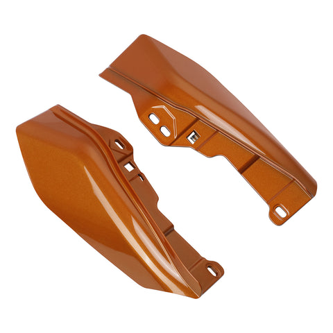 HR3 Amber Whiskey Mid-Frame Air Deflectors For Harley Touring and Trike Models 2009-2024