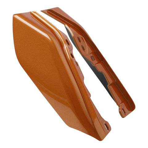 HR3 Amber Whiskey Mid-Frame Air Deflectors For Harley Touring and Trike Models 2009-2024