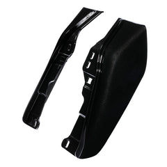HR3 Black Earth & Vivid Black Mid Frame Air Heat Deflectors For Harley Touring and Trike Models 09-24
