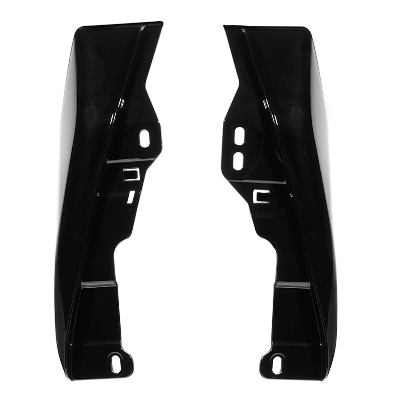 HR3 Black Earth & Vivid Black Mid Frame Air Heat Deflectors For Harley Touring and Trike Models 09-24