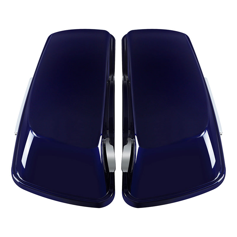 HR3 Zephyr Blue / Black Sunglo Hard Saddlebags (Regular) For 14-23 Harley Touring
