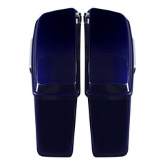 HR3 Zephyr Blue / Black Sunglo Hard Saddlebags (Regular) For 14-23 Harley Touring