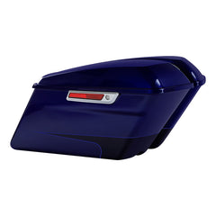 HR3 Zephyr Blue / Black Sunglo Hard Saddlebags (Regular) For 14-23 Harley Touring