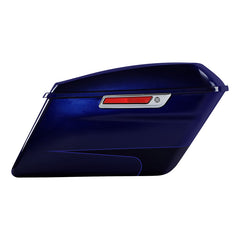 HR3 Zephyr Blue / Black Sunglo Hard Saddlebags (Regular) For 14-23 Harley Touring