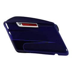 HR3 Zephyr Blue / Black Sunglo Hard Saddlebags (Regular) For 14-23 Harley Touring