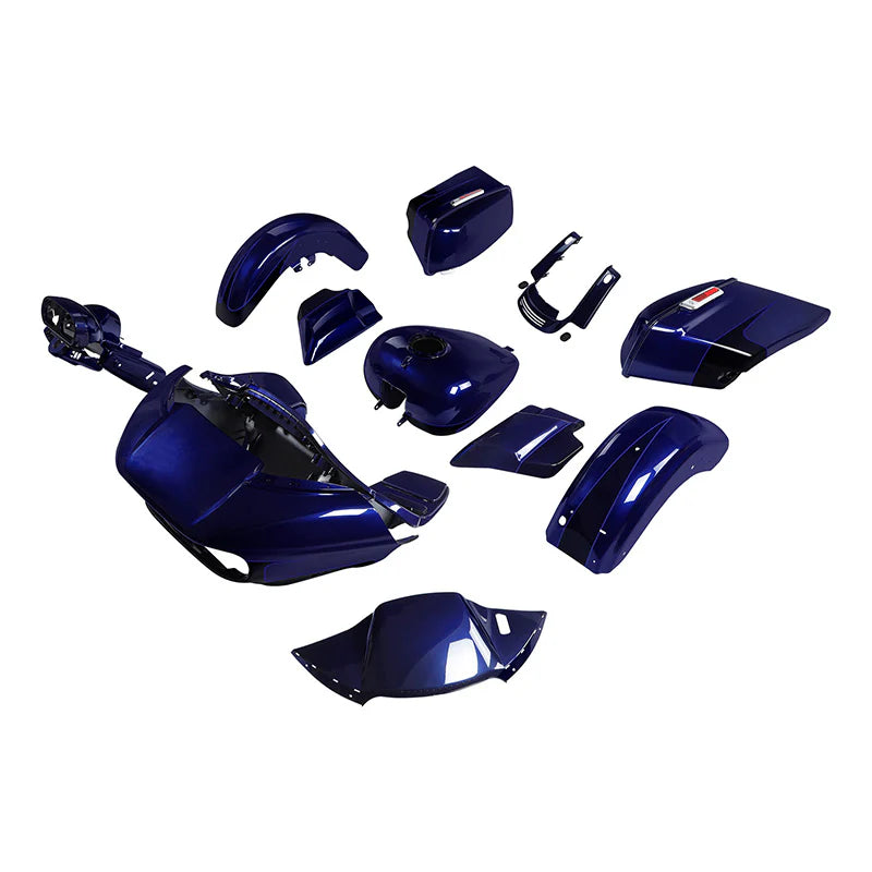 HR3 Zephyr Blue / Black Sunglo Complete Body Fairing Kit For Harley Road Glide Special FLTRXS 15-23