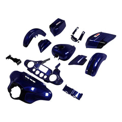 HR3 Zephyr Blue / Black Sunglo Complete Body Fairing Kit For Harley Street Glide Special FLHXS 14-23