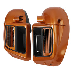 HR3 Amber Whiskey Vented Lower Fairing Kit For Harley Touring Models 2014-2023 (Fits water cooled models)