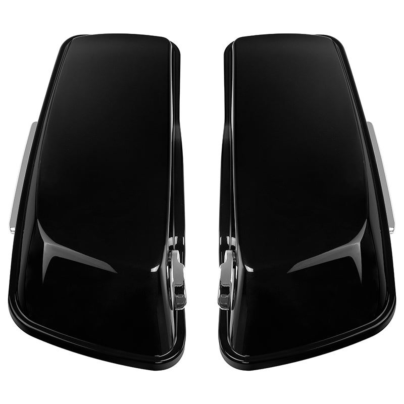 HR3 Black Quartz CVO Stretched Saddlebags For 14-23 Harley Touring