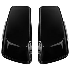 HR3 Black Quartz CVO Stretched Saddlebags For 14-23 Harley Touring