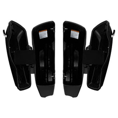 HR3 Black Quartz CVO Stretched Saddlebags For 14-23 Harley Touring