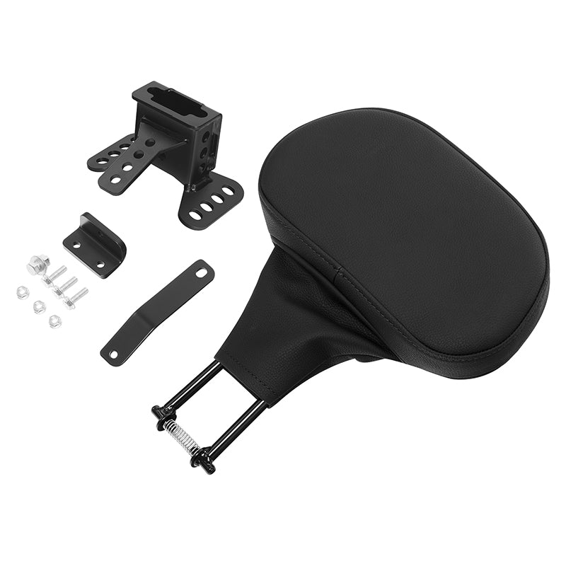 C.C. RIDER Rider Backrest 2 Up Seat Driver Backrest Pad For Harley Touring CVO Street Glide Road Glide Electra Glide Road King, 1988-2025