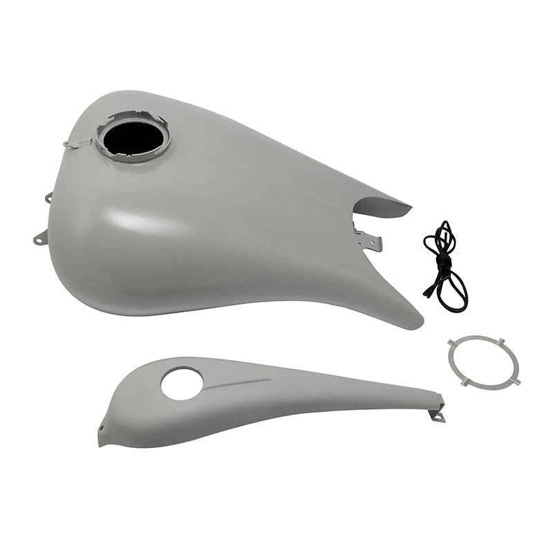C.C. RIDER Touring Seat Solo Seat Low Profile Driver Seat Lattice Stiching With 6.6 Gallon PYO/Bagger Nation Stretched Gas Tank Fit For Harley Touring Street Glide Road Glide Road King, 2008-2024