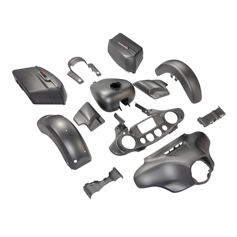 HR3 Charcoal Denim Complete Body Fairing Kit For Harley Street Glide Special FLHXS 14-23