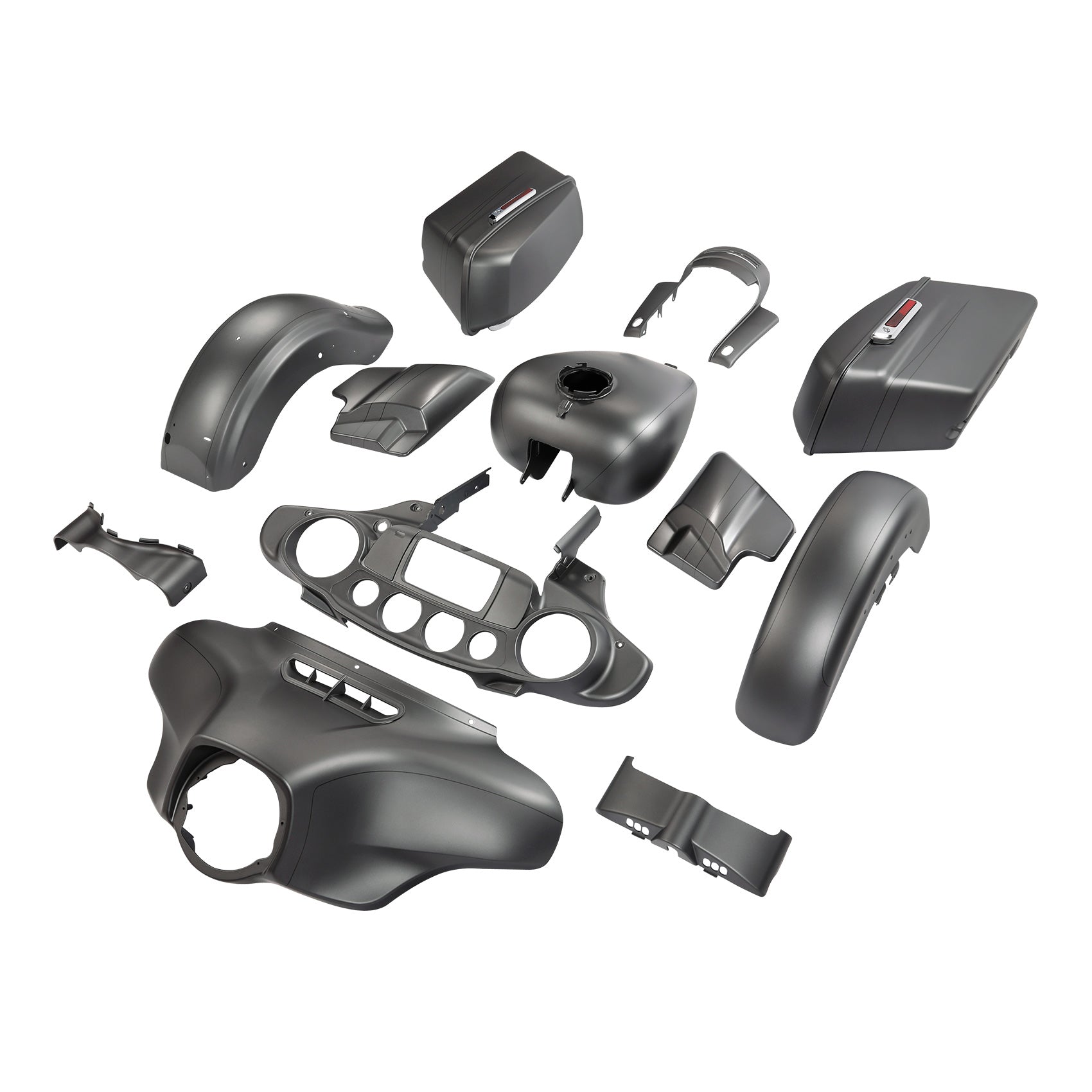 HR3 Charcoal Denim Complete Body Fairing Kit For Harley Street Glide Special FLHXS 14-23