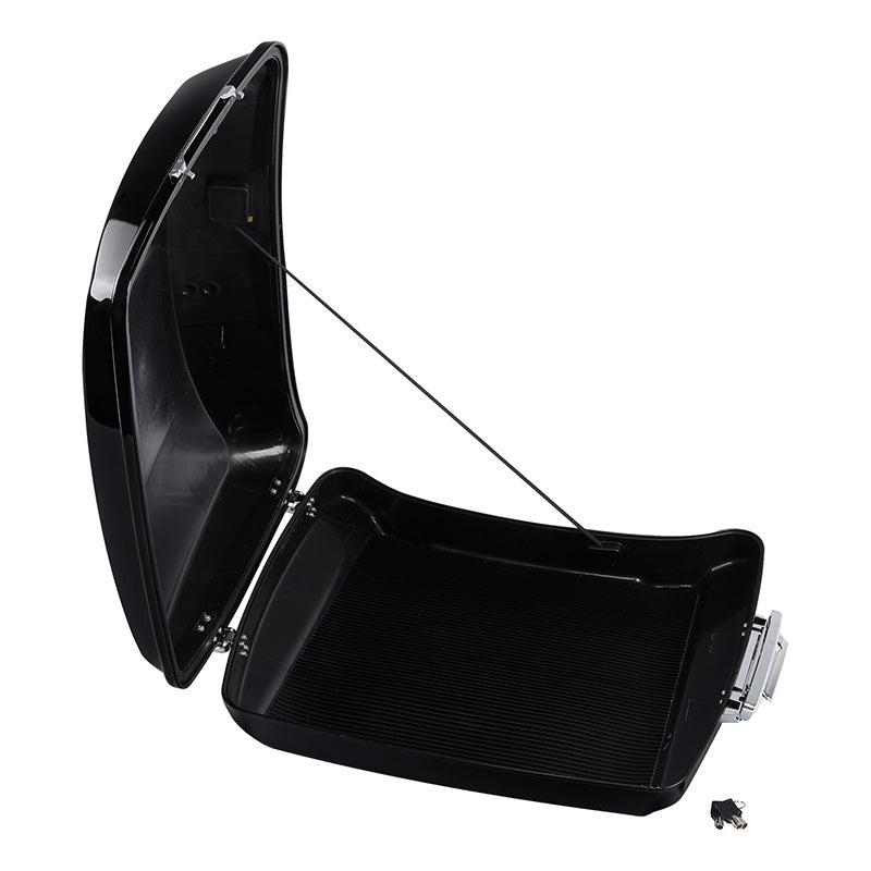 HR3 Dark Slate Candy / Arctic Black 5.5" Razor Style Touring Trunk Luggage For 14-24 Touring