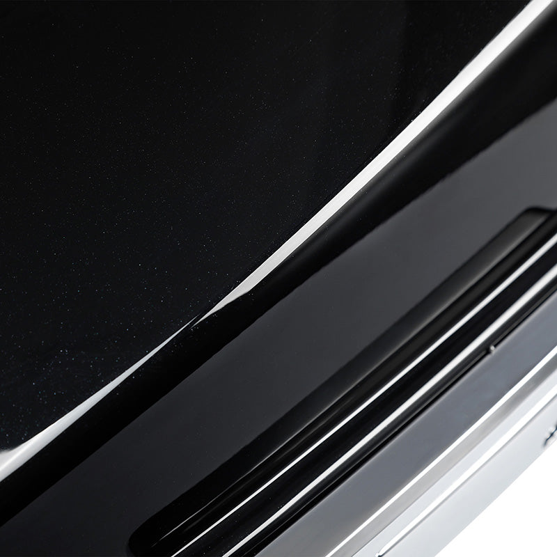 HR3 Dark Slate Candy / Arctic Black 5.5" Razor Style Touring Trunk Luggage For 14-24 Touring