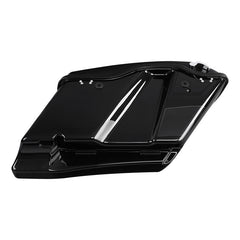 HR3 Dark Slate Candy / Arctic Black CVO Stretched Saddlebags with Speaker Lids For 14-23 Harley Touring