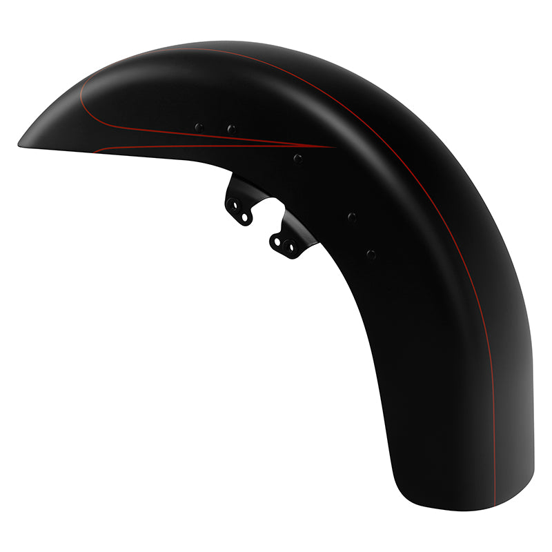 HR3 Black Denim Special Motorcycle 18" Wide Tire Front Mudguard Fender For Harley Touring Models 2014-2023