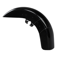 HR3 Dark Slate Candy / Arctic Black Motorcycle 18" Wide Tire Front Mudguard Fender For Harley Touring Models 2014-2023