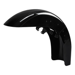 HR3 Dark Slate Candy / Arctic Black Motorcycle 18" Wide Tire Front Mudguard Fender For Harley Touring Models 2014-2023