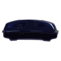 HR3 Zephyr Blue / Black Sunglo 5.5" Razor Style Touring Trunk Luggage For 14-24 Touring