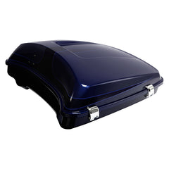 HR3 Zephyr Blue / Black Sunglo 5.5" Razor Style Touring Trunk Luggage For 14-24 Touring