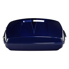 HR3 Zephyr Blue / Black Sunglo 5.5" Razor Style Touring Trunk Luggage For 14-24 Touring