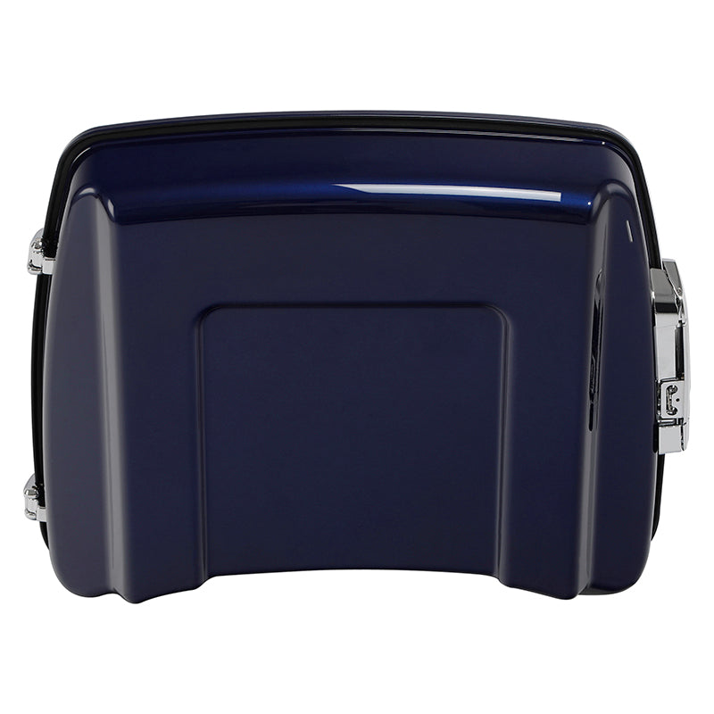 HR3 Zephyr Blue / Black Sunglo 5.5" Razor Style Touring Trunk Luggage For 14-24 Touring