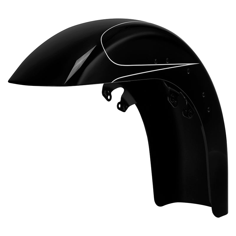 HR3 Vivid Black 2015S Motorcycle 18" Wide Tire Front Mudguard Fender For Harley Touring Models 2014-2023