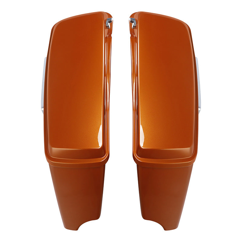 HR3 Amber Whiskey CVO Stretched Saddlebags For 14-23 Harley Touring