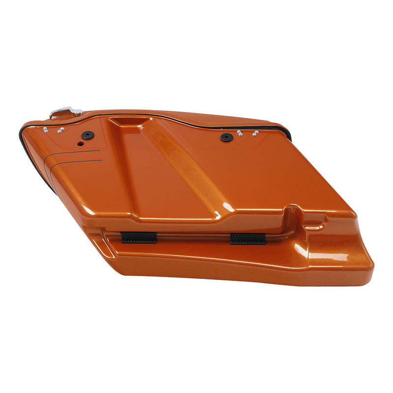 HR3 Amber Whiskey CVO Stretched Saddlebags For 14-23 Harley Touring
