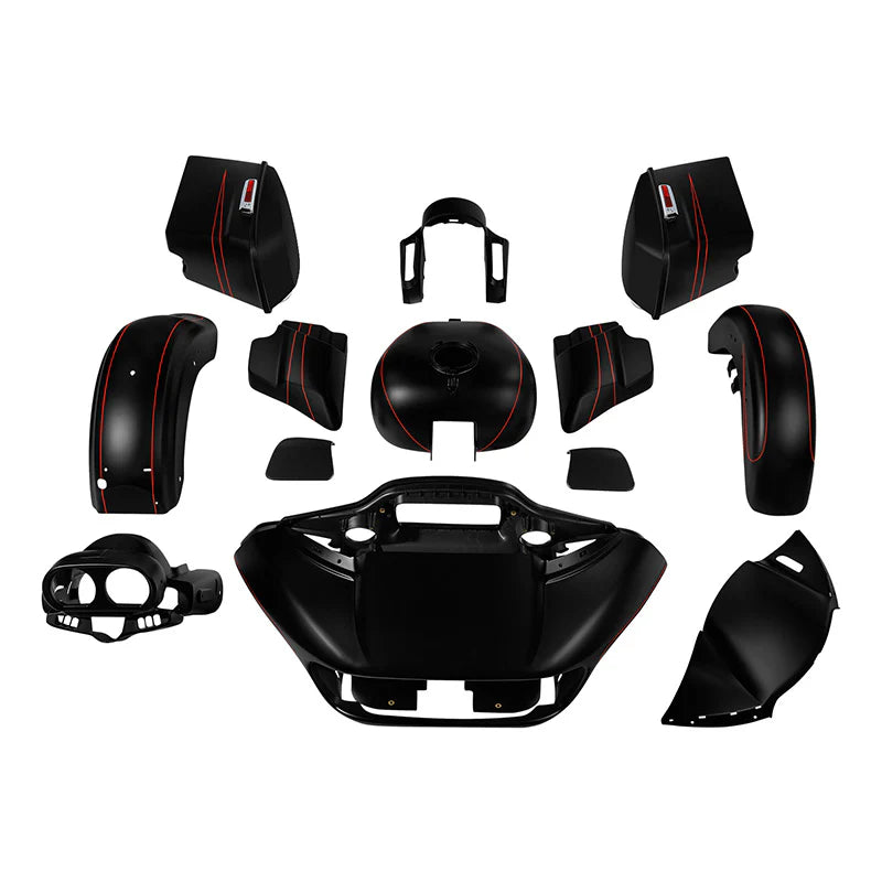 HR3 Black Denim 2015S Complete Body Fairing Kit For Harley Road Glide Special FLTRXS 15-23