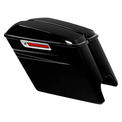HR3 Vivid Black 5" Stretched Extended Saddlebags For Harley Touring 2014-2023
