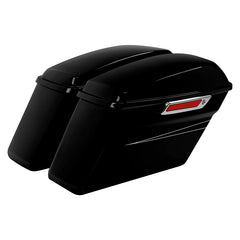 HR3 Vivid Black 2015S Hard Saddlebags (Regular) For 14-23 Harley Touring