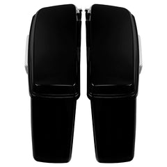 HR3 Vivid Black 2015S Hard Saddlebags (Regular) For 14-23 Harley Touring