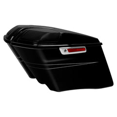 HR3 Vivid Black 2015 Special CVO Stretched Saddlebags with Speaker Lids For 14-23 Harley Touring