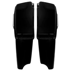 HR3 Vivid Black 2015 Special CVO Stretched Saddlebags with Speaker Lids For 14-23 Harley Touring