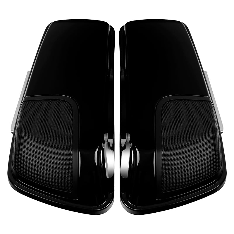 HR3 Vivid Black 2015 Special CVO Stretched Saddlebags with Speaker Lids For 14-23 Harley Touring